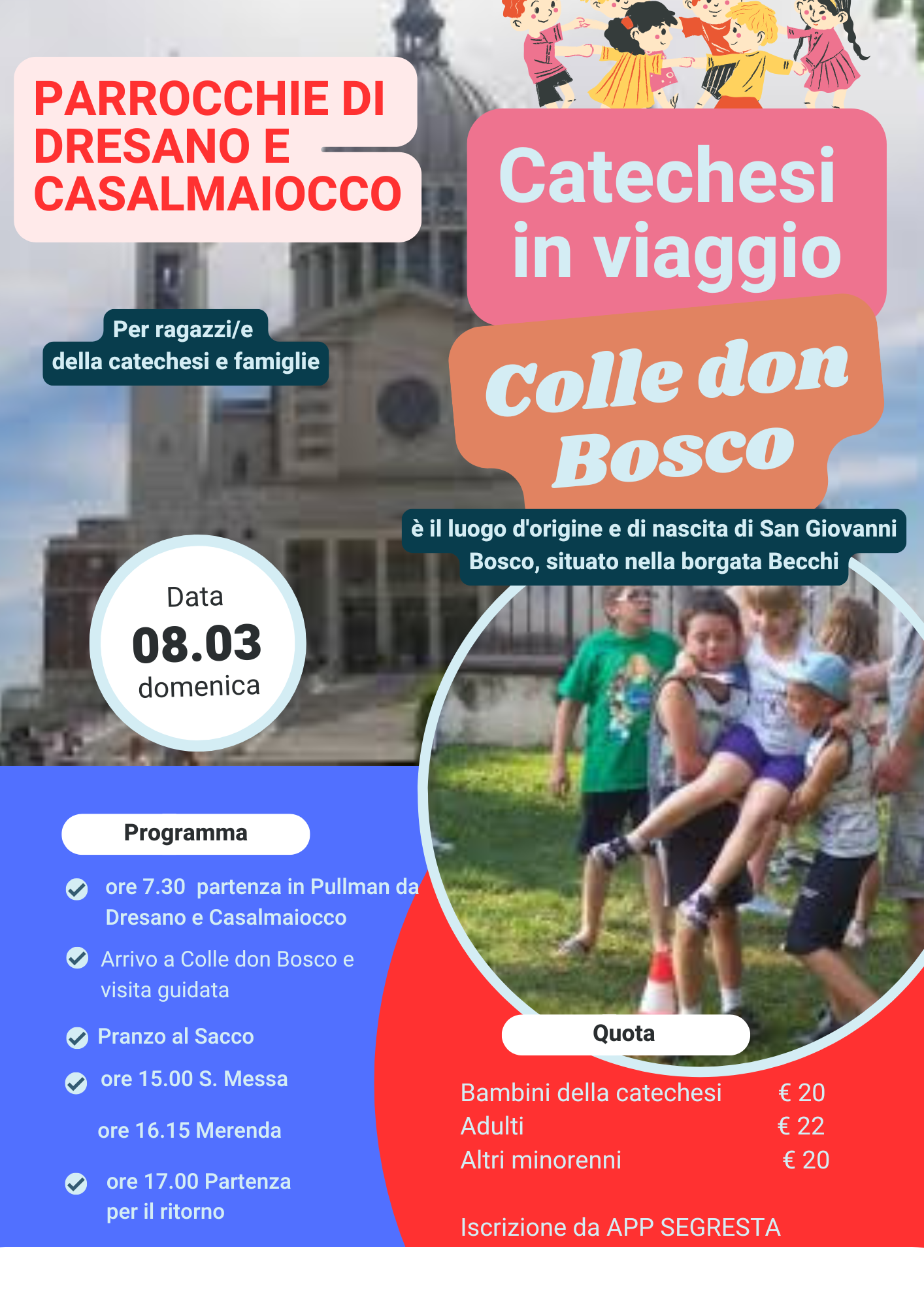 CATECHESI IN VIAGGIO: COLLE DON BOSCO